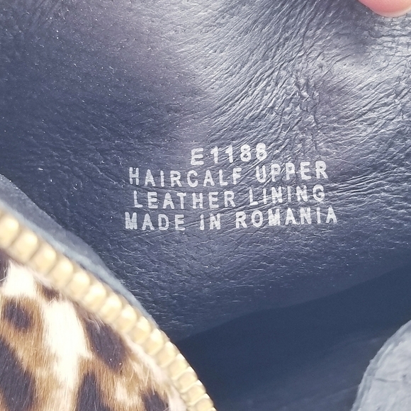 J. Crew Calf Hair and Leather Leopard Print Booties, size 6.5 - Picture 4 of 16